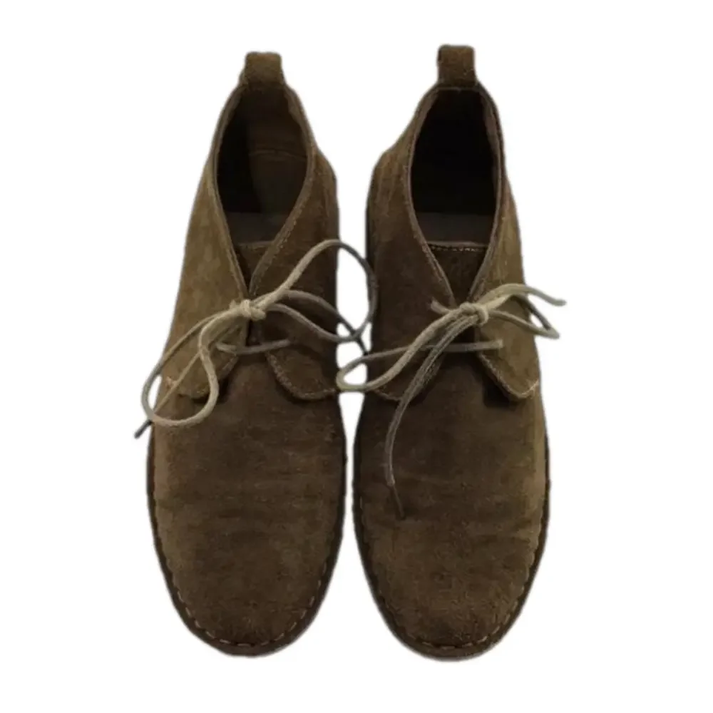 MERONA Men's Chukkas Olive Greenish/Brown Suede Leather Lace-Up Ankle Boots—Sz 7